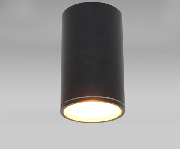 Outdoor Black LED Ceiling Lights Waterproof Gate Kitchen Fixtures Dining Room Aluminum Hotel Hallway Home Lighting Luminaire LLFA