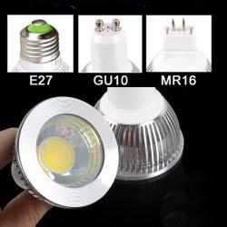 AC 85-265V 3W COB LED Spotlight Bulbs Lamp E27 GU10 for Indoor Ceiling Spot Downlight Bulb H55mm WW CW CE ROSH 2 Years Warranty 50pcs/lot
