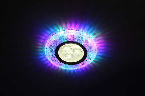 Crystal resin lamp LED side emitting 3W corridor lamp 2.5 inch downlight integrated background wall lamp bovine eye