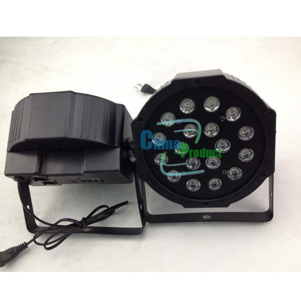 2014 Par Light 18*3w 9 Channel DMX-512 LED PAR64 RGB Led with Professional Stage Light for Party Home KTV Disco Factory outlet retail 000100