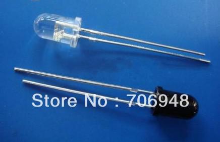 free shippping 60pairs(120pcs) 5mm LED infrared emitter and IR receiver diode