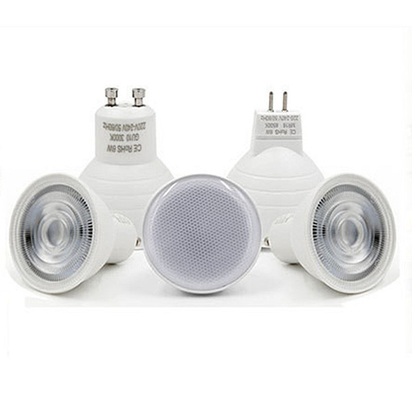 LED MR16 GU10 Spotlight Bulb 6W 60° 100LM/W 85-265V Plastic-AL Lamps Warm White CRI>80RA Indoor Lighting Direct from Shenzhen China Factory