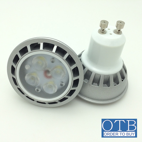Order to buy 4W LED Spot Light bright lens silver case LED Downlight Bulb Lamp AC 220V 240V GU10 MR16 High brightness