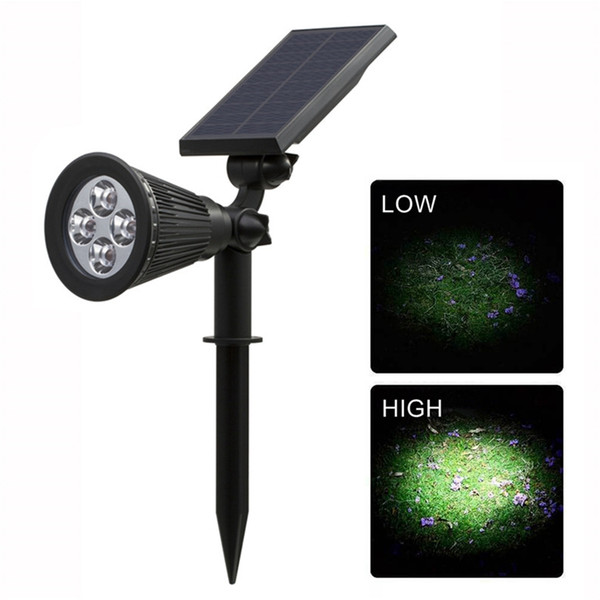 Solar Lights Outdoor 4 LED Security Spotlight Flood Wall Lighting Garden Lamp