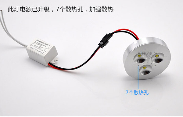 12V DC 3*2W Dimmable LED Under Cabinet Light Puck Light Warm White,Natural White,Cool White for Kitchen lighting