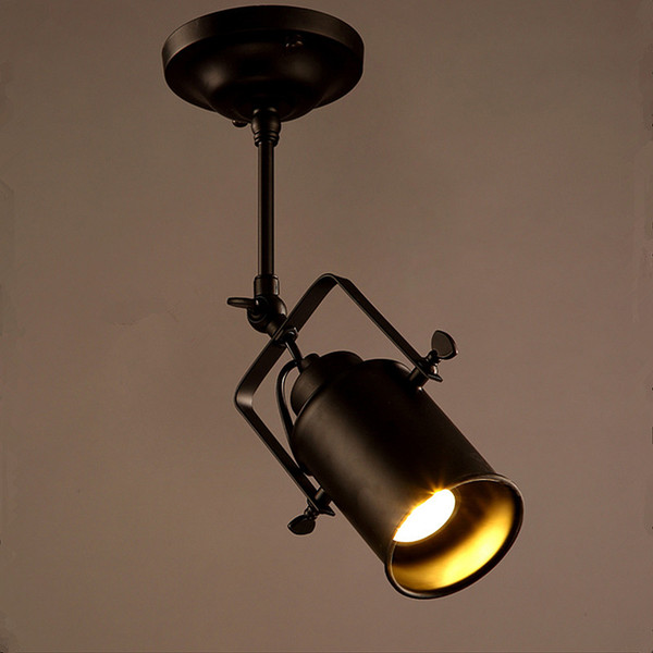 LED Spotlights American Vintage Loft Pendant Light Iron led lamp E27 spotlight Mercantile Lighting for Bar/Cafe