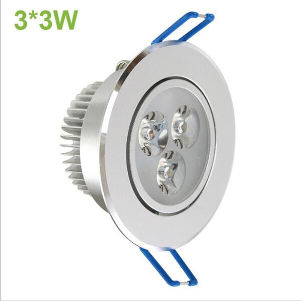 High Power 9W Led Ceiling Down Light 85-265v 110lm/w Non Dimmable Led Spot Recessed Ceiling Light Lamp With Driver spotlight CE RoHS