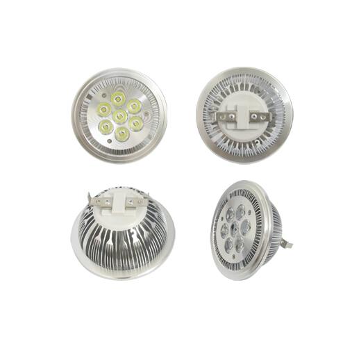 G53 AR111 Bombillas 7W LED Spot Light AC 110V 220V DC 12V Lampe 7leds Lighting Spotlight Bulb 700LM Warm white Cold white Dropshipping 7x1W