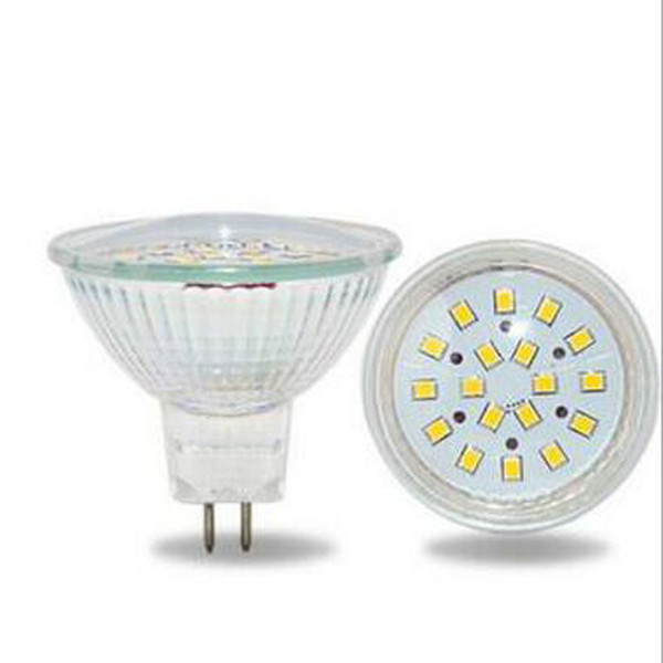new MR16 2835 SMD LED Glass Spotlight 3W Low Voltage Lamp Cup 18 LEDs free shipping