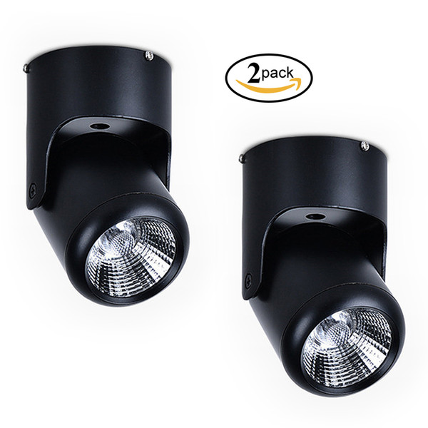Allato Lighting Surface Mounted LED Spotlight 7W CRI90+ 2700K 3000K 4000K 6000K Adjustable Lamp Ceiling Downlight Retrofit Fixture 110V
