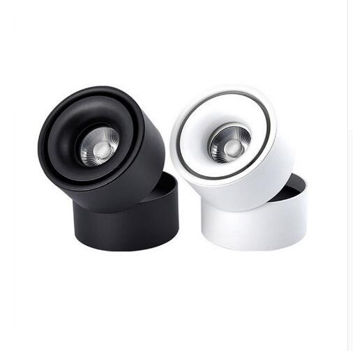 20W30W COB led surface mounted spot light downlight mini adjustable folded led down light white body black body