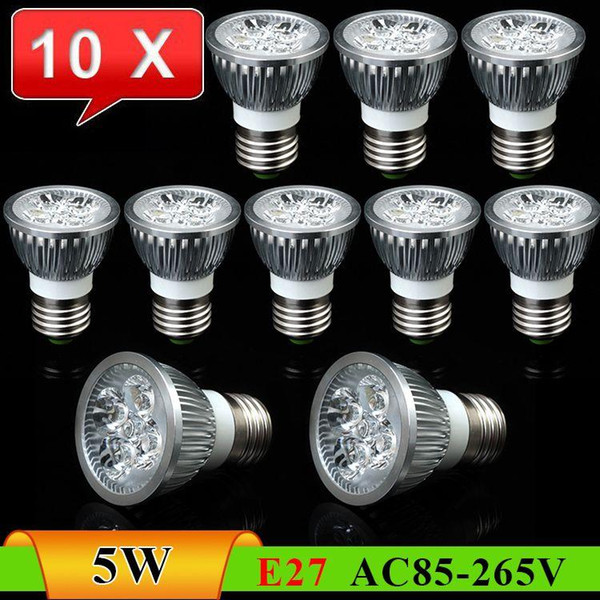 10pcs/Lot E27 5W High Brightness Energy Saving Downlight LED Spot Light------Limited Time Offer for all free shipping