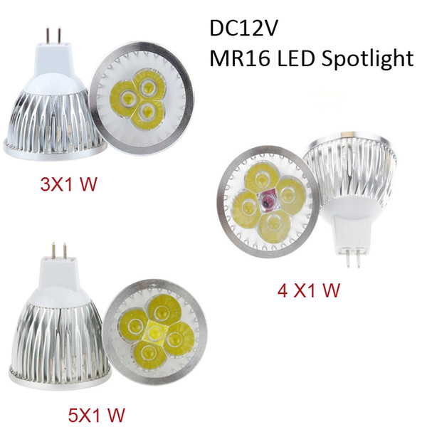 MR16 3W 4W 5W Spotlights with Super Bright High Power Cree LED Spot Light 12V White Bulb Non Dimmable Downlights Repace Halogen Lamp
