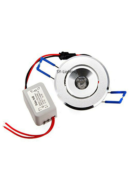 1W LED Ceiling Spot Light Cabinet Recessed DownLight Lamp Bulb Red Green Blue Yellow White Warm White UV (Package of 10)