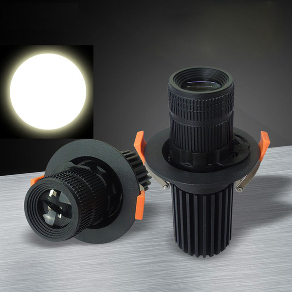 Spot Lights Ceiling Black Color Indoor LED Lighting Spot 3W/5W/7W/12W Spotlight Bar KTV Embedded Manufacturer