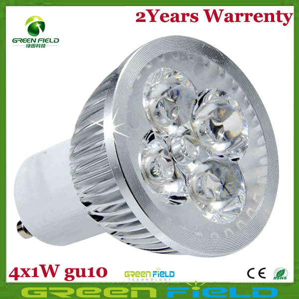 Free Shipping Company Hot Sale High Power LED Spotlight 4W MR16 GU10 E27 GU5.3 LED Lamp AC12V AC220V LED Bulb With 2Years Warrenty