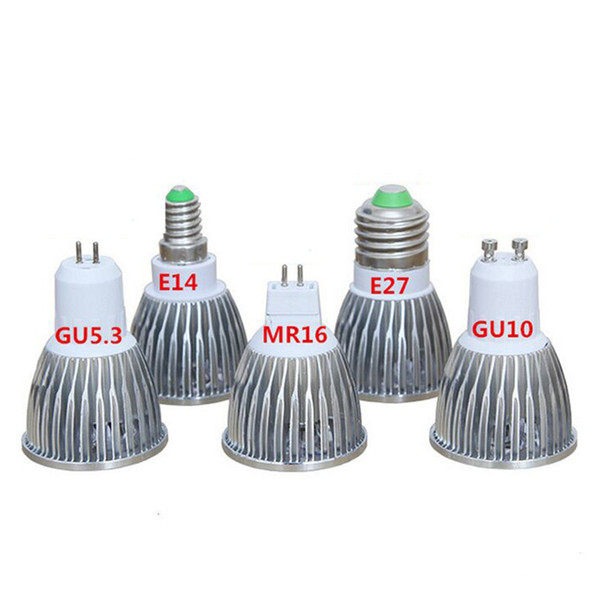 50pcs High power GU10 E26 E27 GU5.3 mr16 dimmable 7W COB LED Bulbs Super Bright Spotlight Lamp
