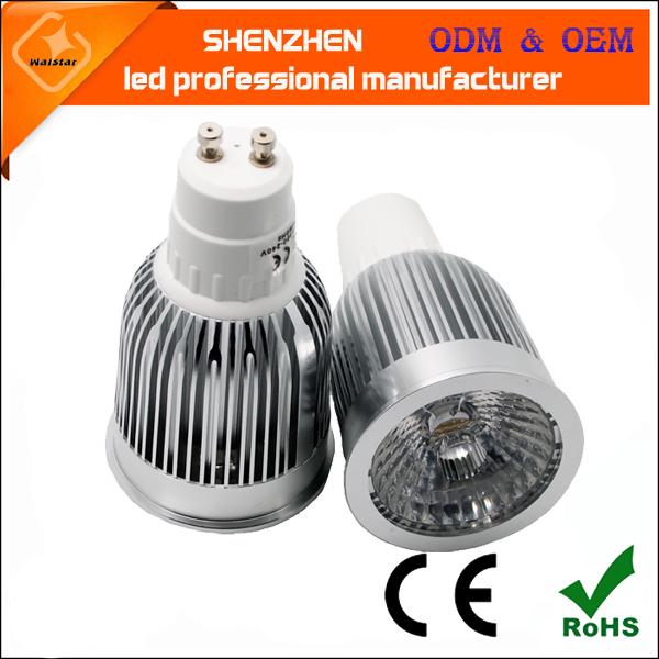 900lm 30degree Super Bright real 9w GU10 LED spotlight 9W LED lamp light GU10 COB Dimmable GU10 led Spotlight 220V