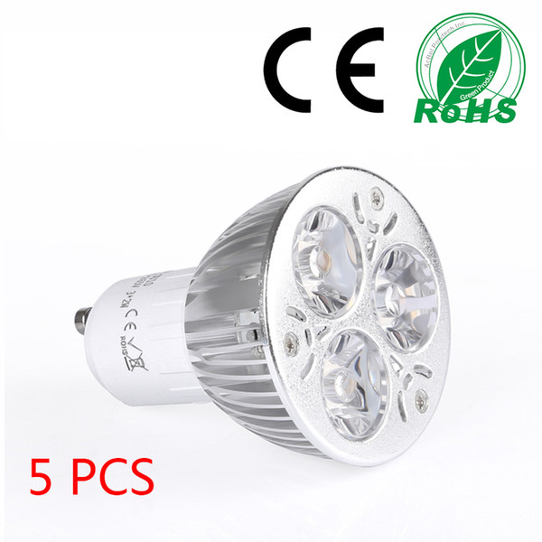 5pcs warm white led spot light GU10 3w non dimmable led lampada remote control spot-light be suitable for all scenes.