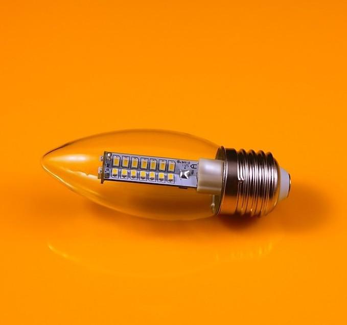 Wholesale-DHL Free 6W E12 E14 E27 6W 85-265V Super bright LED Candle Light Bulb Spotlight Warm White/Cool White 100pcs