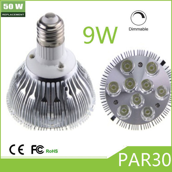 Wholesales Cheaper 7W 9W PAR30 LED Spotlight led PAR Light Bulb Lamp Replace Hologen Bulb LED Lighting par Ceiling lamp AC85-265V dimmable