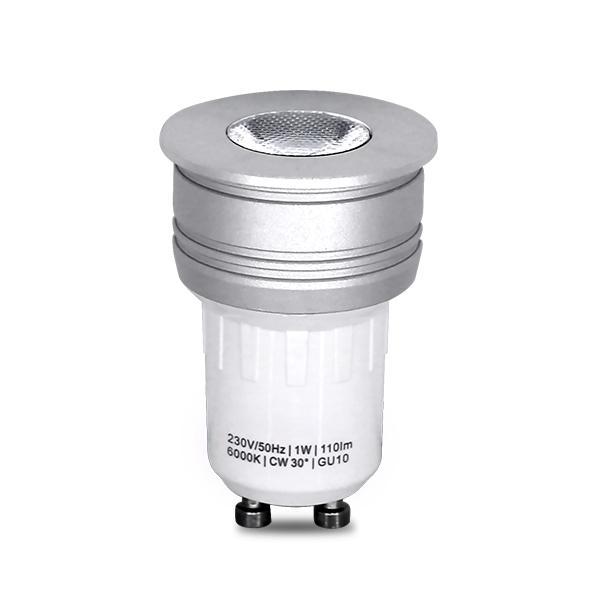 High Bright 1W Led bulbs Spot Light GU10 220V Cabinet showcase Display Spotlight Down light Lamps Cool White /Warm white
