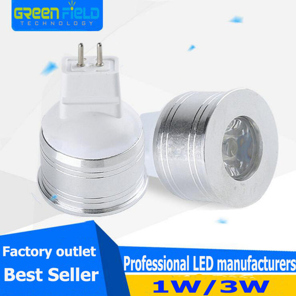 Indoor 1W High Power LED Spotlight Lamp Mr16 AC12V Light Bulb Downlight White and Warm White