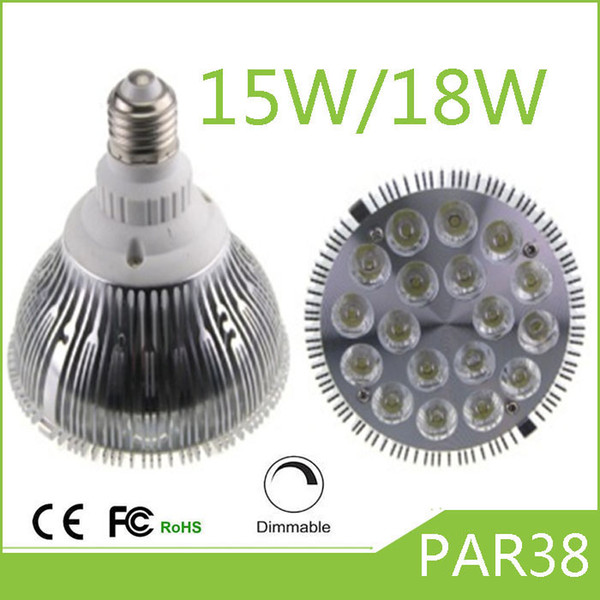 Wholesales Cheap dimmable 15X1W 18X1W PAR38 LED Spotlight led PAR Light Bulb Lamp Replace Hologen Bulb LED Lighting Ceiling lamp AC85-265V