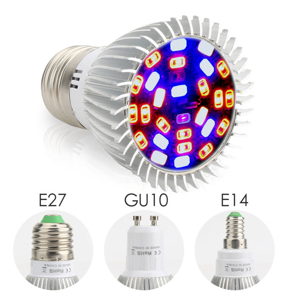 Full Spectrum 4.5W/ 5W E27 E14 GU10 Led Grow Light Red Blue white Led Growing Lamp for Hydroponics Flowers Plants Vegetables LED Spot lights