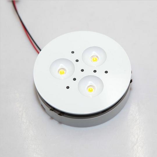 3W Aluminum Round Surface Mounted LED Puck Light Dimmable Kitchen Under Cabinet Lights Puck Lamps free shipping