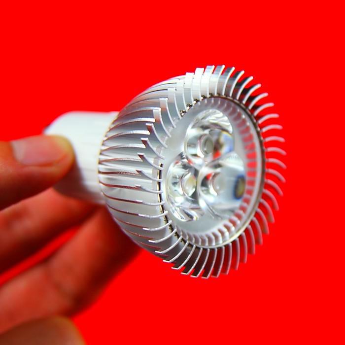 High Lumen High Quality GU10 3X3W 9W Warm white/Cool white LED Spot Bulb Light.AC85~265V
