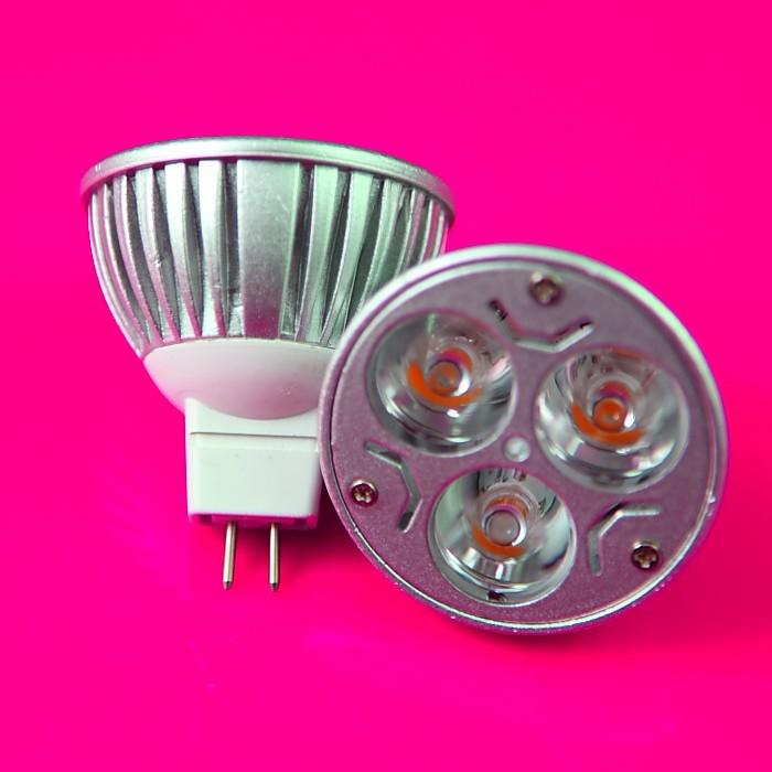 Dimmable High Quality CREE GU5.3/ MR16 9W 3x3W Warm Cool white LED Bulb Spotlight DC12V