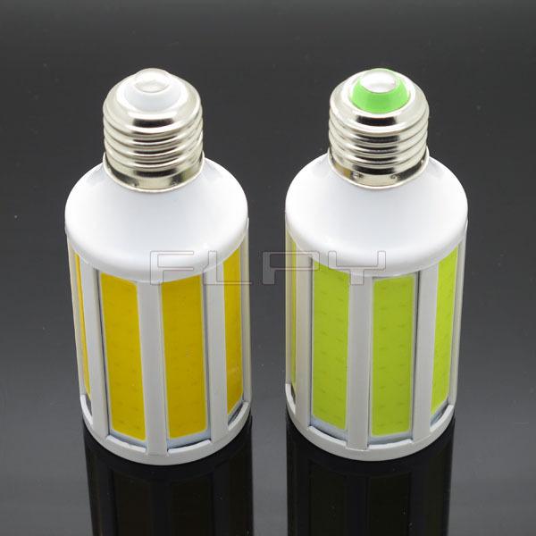 Wholesale -COB LED Corn Bulb Lamp Light 15W SMD E27/E14 Home Kitchen High Power 10 Intergrated Chips AC110V/220V Free Shipping MOQ 1 pcs