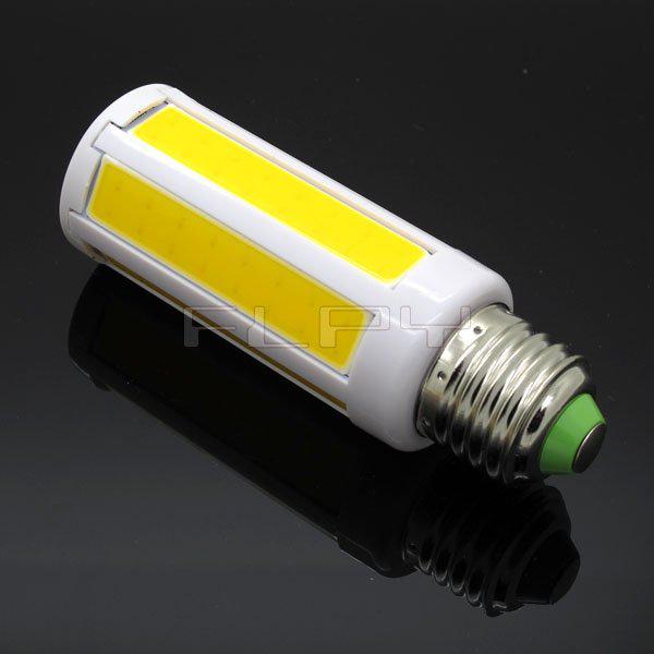 Wholesale -Super Bright COB Corn Bulb 10W LED Light E27|E14 Home Bedroom Lamp 7 Intergrated Chip Cool|Warm White AC85~265V By DHL Shipping