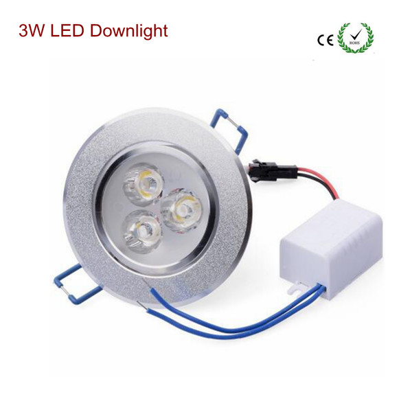 Recessed Warm White/Cool White 3W LED Spotlight Light for House Building Lighting 2pcs/Lot Freeshipping