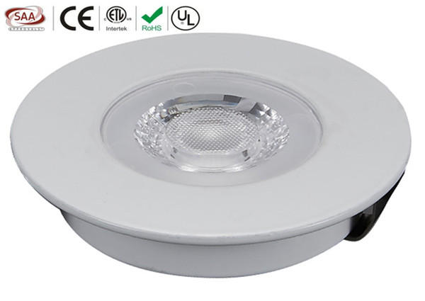 (Surface or Recess Mounted) DC12V Low Voltage Aluminium 3W LED Cabinet Puck Light for Indoor Decoration or Project