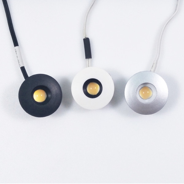 Low Voltage DC 12V 1W 1.18'' LED Round Small Dimmable Eyeball Spot Puck Light for Cabinet Display Decoration
