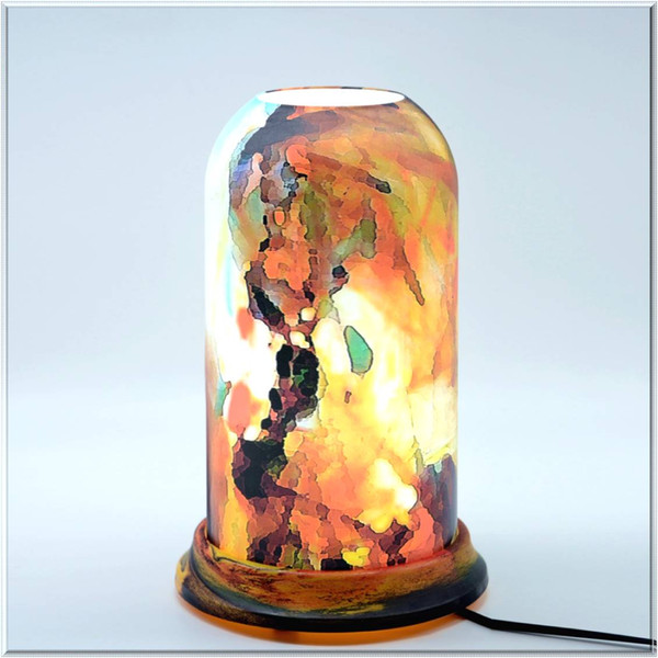 qinyuanPersonalized art table lamp (Marble pattern 002 series),Support agent delivery