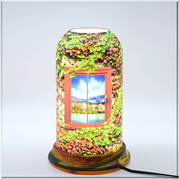 qinyuanPersonalized art table lamp (Window scene 003 series),Support agent delivery