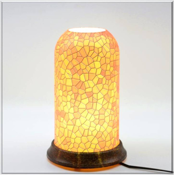 qinyuanPersonalized art table lamp (glass pattern 003 series),Support agent delivery