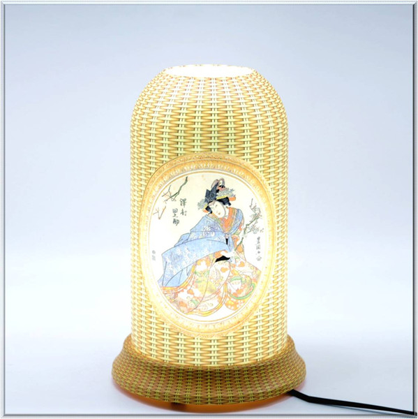 qinyuanPersonalized art table lamp (Japanese culture 001 series),Support agent delivery