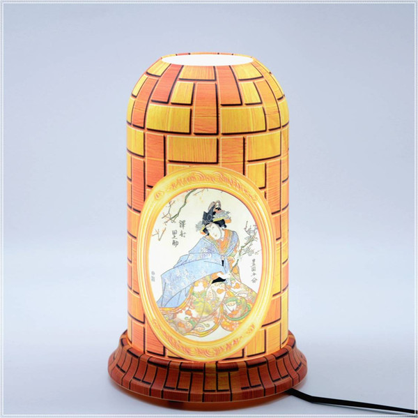 qinyuanPersonalized art table lamp (Japanese culture 002series),Support agent delivery