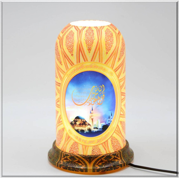 qinyuanPersonalized art table lamp (lslamic culture 003 series),Support agent delivery