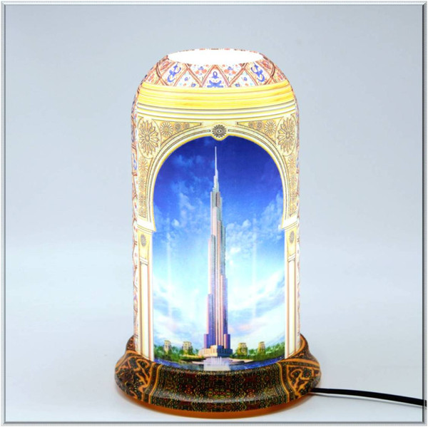 qinyuanPersonalized art table lamp (lslamic culture 002 series),Support agent delivery