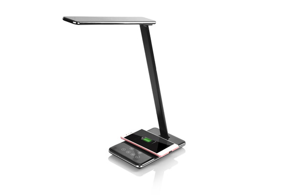 iPhone & iPad Lightning Charging Wireless Charging LED Desk Table Lamp Touch Folding Eye Protect Light with USB port