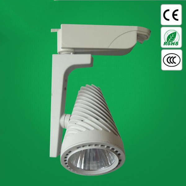 NEW High Power 30W Warm Cold White COB LED Track Light Rail Aluminum Lamp for Commercial Retail Spotlight Lighting Modern Design 85~265V/AC