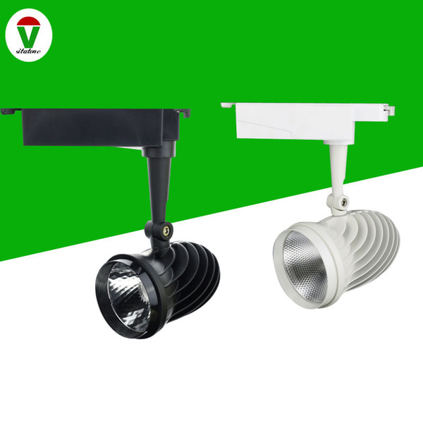 full balck full white 20w 30w 40w cob led track light ac85-265v no glare