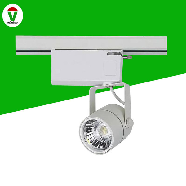 full balck full white Triac dimmable cob 10w mini led track light ac85-265v