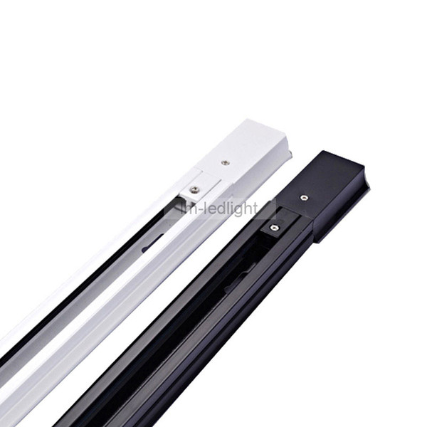 1m LED track light rail in white and black Universal 2 wire rail track for LED track lighting rails 20pcs