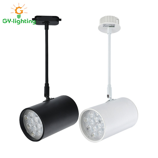 Led spot light track mounted rail light long arm spotlights extend height guide rail lamp for shop / exhibition / shows